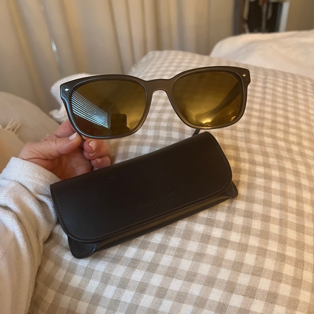 Giorgio Armani Wayfarer Horn Arms Beautiful!!